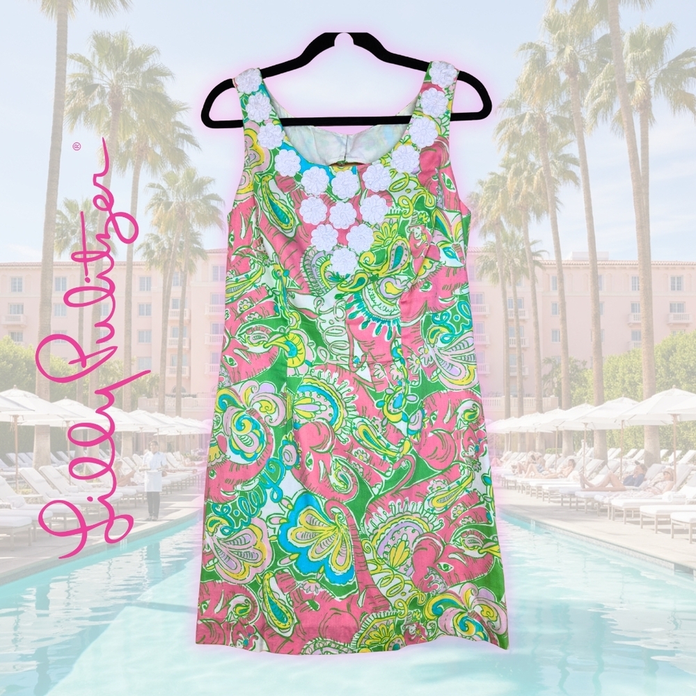 Lilly Pulitzer Nina Shift Dress In Chin Chin Fabrix